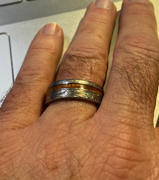 HappyLaulea Titanium Ring with Hawaiian Koa Wood Inlay Hand Engraved with Hawaiian Heritage Design - 8mm, Standard Fitment, Flat Shaped Review