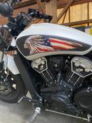 Brave Wolf Customs Indian Scout - Full Tank - Skull Warbonnet America Review