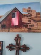 Designed By Memories American Barn Name Signs Canvas Art Review