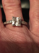 Sterling Forever Sterling Silver Princess Cut CZ Engagement Ring Review