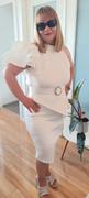 Diana's Closet Lara White Asymmetric Ruffle Sleeve Dress Review