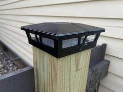 Riverbend Home Cambridge 6 x 6 Aluminum Solar Post Cap - Black 2-Pack Review