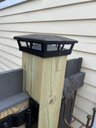 Riverbend Home Cambridge 6 x 6 Aluminum Solar Post Cap - Black 2-Pack Review