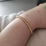 Waffles & Honey Jewelry Mini Bubble Bracelet in Gold Review