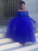 Oyemwen Royal blue lace skirt set Review