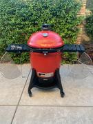 Grillscapes Kamado Joe Freestanding 24-Inch Big Joe III Red w/ Cart, Hyperbolic Insert, Aluminum Side Shelve, Heat Deflector, Divide & Conquer System - BJ24RHCI-A Review