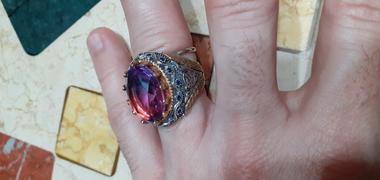 silverbazaaristanbul Handsome Tourmaline and Sapphire 925 Sterling Silver Mens Ring Review