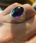 Discovered Purple Amethyst Gemstone 925 Sterling Silver Ring,Handmade Jewelry,Gift for him Review