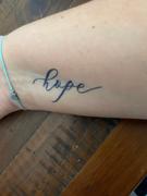 Written Word Calligraphy and Design Hope Calligraphy Tattoo Review