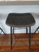 Just Bar Stools Tanner Leatherette Kitchen Bar Stool in Vintage Grey Review