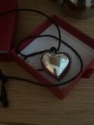 Lisa Says Gah Puffy Heart Necklace - Silver/Black Review