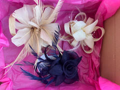 Fascinators Direct Clip On Beige Fascinator with Loops & Feather Flower Review