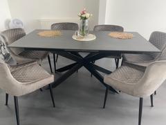 LoungeLiving.co.uk Britolli 180cm Extending Grey Stone Finish Glass Dining Table Review