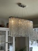 Moooni LIGHTING Rectangle Crystal Contemporary Chandelier Review