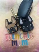 French Bulldog Love Frenchie Face Mini Keychain / Black Review