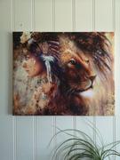 Ancient Treasures Native American Lady With Lion Canvas Review