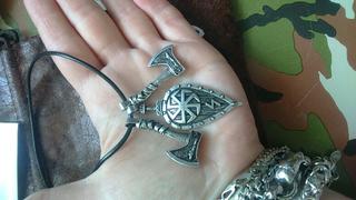 Ancient Treasures Axes and Shield Viking Necklace Review