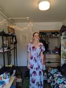 shophearts the lone traveler floral maxi wrap dress - light purple Review