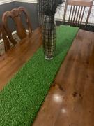 tableclothsfactory.com 12x108 Artificial Grass Table Runner Review