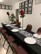 tableclothsfactory.com 12x108 Black Taffeta Damask Flocking Table Runner Review