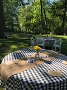 tableclothsfactory.com Buffalo Plaid Tablecloth | 60x126 Rectangular | White/Black | Checkered Polyester Tablecloth Review