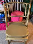 tableclothsfactory.com 2 Thick Chair Pad | Seat Padded Sponge Cushion With Poly Thread Soft Fabric Straps and Removable Zippered Cover - Black Review