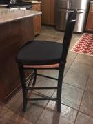 tableclothsfactory.com 2 Thick Chair Pad | Seat Padded Sponge Cushion With Poly Thread Soft Fabric Straps and Removable Zippered Cover - Black Review