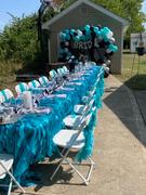 tableclothsfactory.com Burgundy Chiffon Curly Chair Sash Review