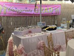 tableclothsfactory.com 90x156 Rose Gold | Blush Large Rosette Rectangular Satin Tablecloth Review