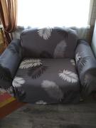 DecorZee Gray Fern / Palm Leaf Pattern Sofa Couch Cover Review