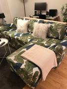 DecorZee Green / Blue Palm Leaf Pattern Sofa Couch Cover Review