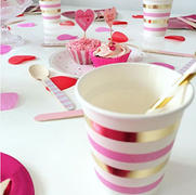 Illume Partyware Gold & Pink Stripe Cup - Pack of 10 Review