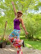 Yoga Democracy Flower Bomb Printed Bell Bottoms Review