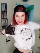 Jasontongphotography White Cropped Reflective Stamp Graphic Tee Review