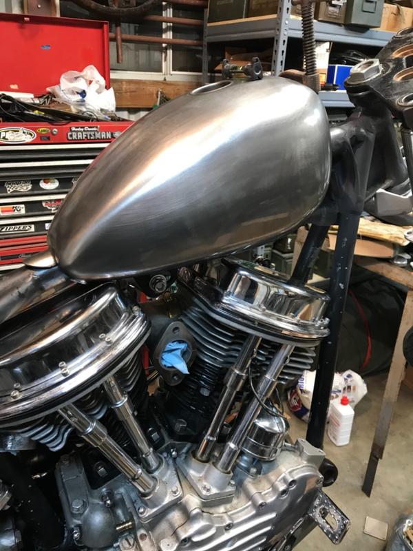 Chopper Bobber Wassel Style Mid Tunnel  Gas Tank With Cap. 