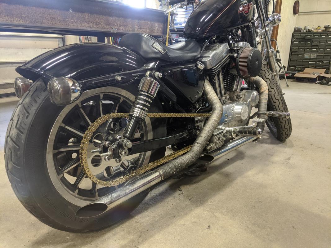 belt to chain conversion for 1200 sportsters