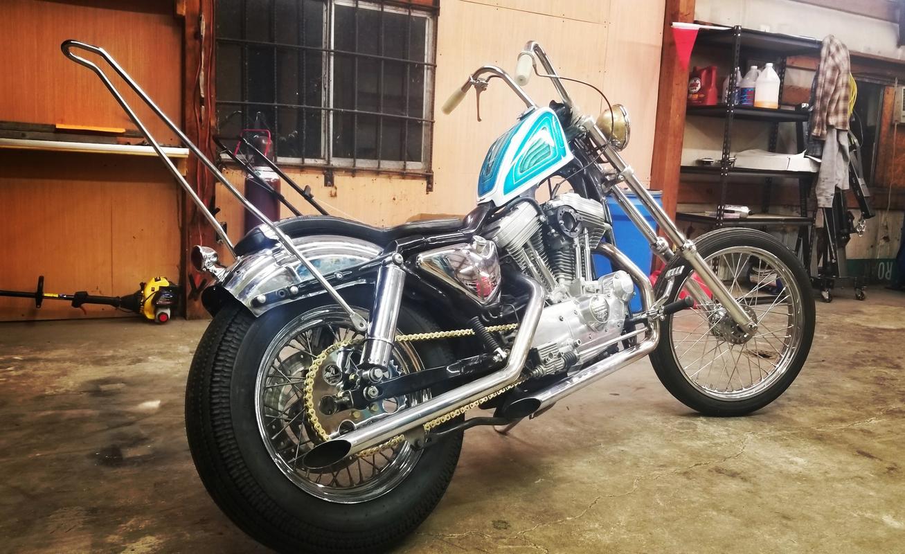 sportster swingarm chopper