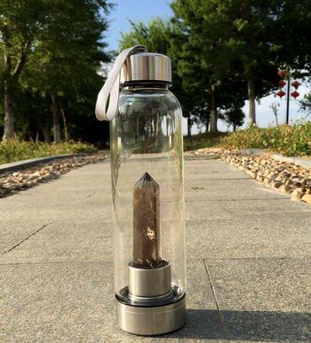VOLTLIN Smoky Quartz Crystal Point Water Bottle Review