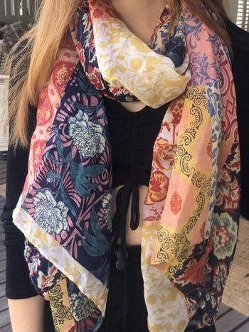 Scarves Australia ⭐️ Scarf Multicoloured Patchwork Vintage Feel Review