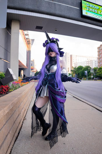 Uwowo Cosplay 【In Stock】Uwowo Game League of Legends Withered Rose Syndra Cosplay Plus Size Costume Review