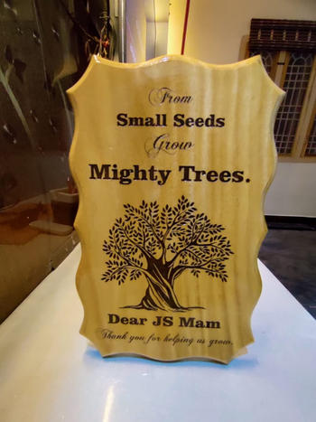 Woodgeek store From Small Seeds Grow Mighty Trees Custom Wood Sign Review