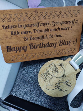 Woodgeek store Custom Medals As Birthday Gifts For Her Customised With A Birthday Message Review