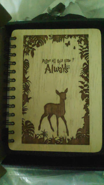 Woodgeek store After All This Time? Always - Personalized Wooden Notebook Review