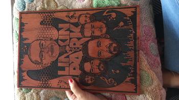 Woodgeek store Linkin Park Carved Wooden Poster Review