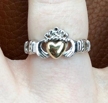 Biddy Murphy Irish Gifts Claddagh Ring for Women - Real Sterling Silver & 10k Gold. Celtic Jewelry by Our Maker-Partner in Co. Dublin Review
