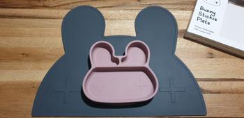 We Might Be Tiny Bunny Stickie® Plate - Dusty Rose Review
