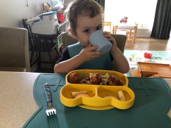 We Might Be Tiny Bear Stickie® Plate - Rust Review