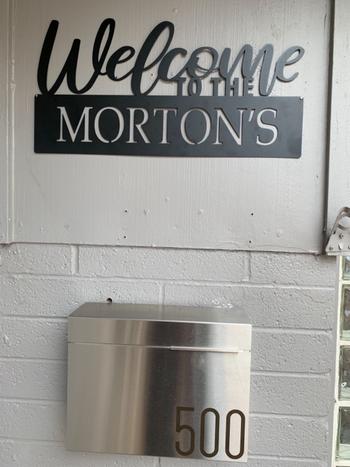 Lakeshore Metal Decor Welcome Monogram Review