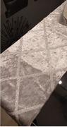Hansel & Gretel Modern White Checkered Geometric Luxury Cloth Table Runners Review