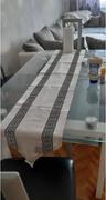 Hansel & Gretel Modern White Striped Geometric Luxury Cloth Table Runners Review